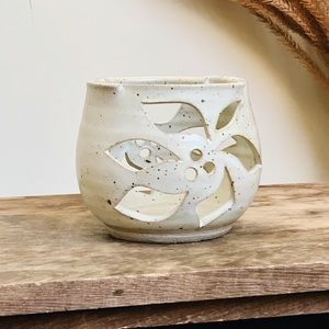 Flower Cutout Candle Lantern Ceramic